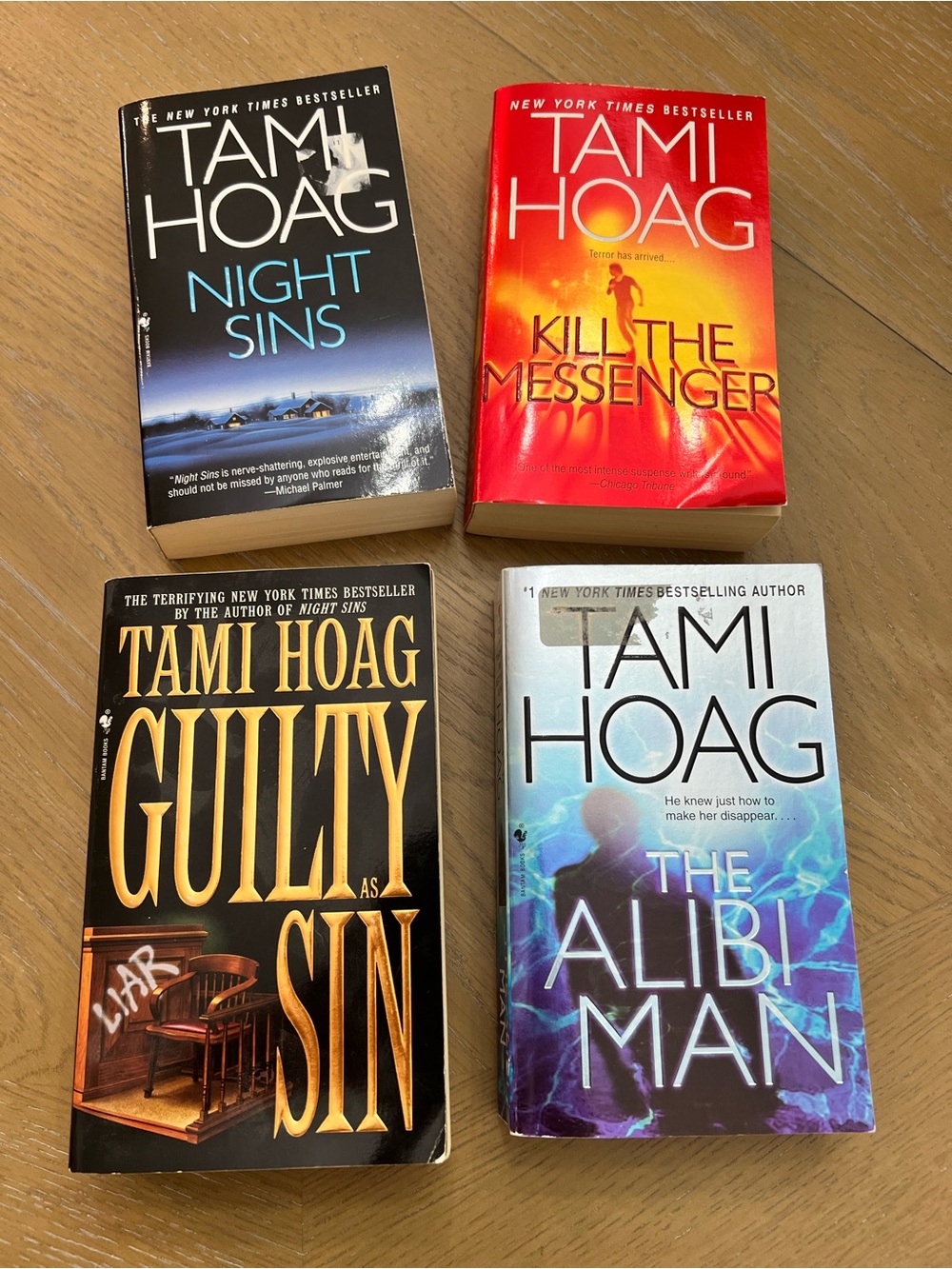 Tami Hoag paperback set of 4 thriller novels